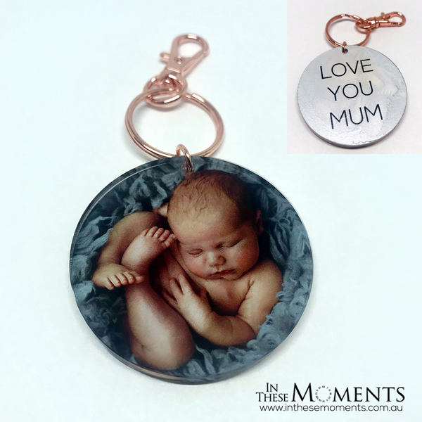 Personalised Double Sided Photo Keyring