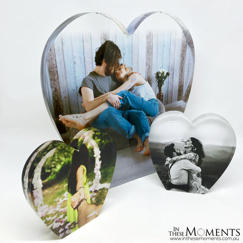 Heart Acrylic Photo Block