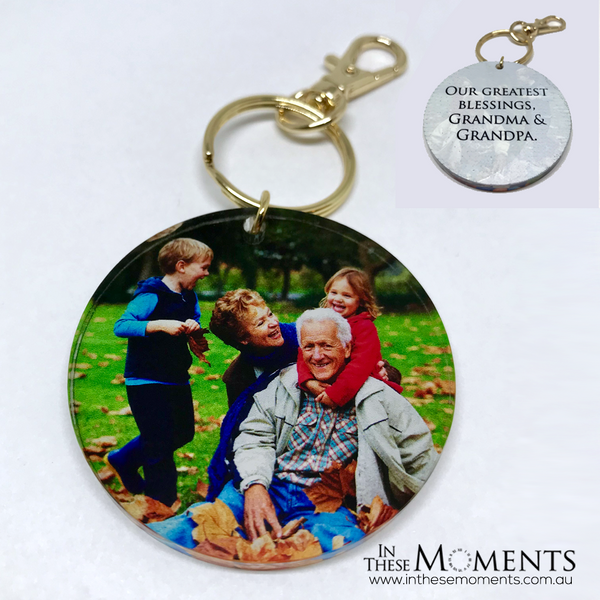 Personalised Double Sided Photo Keyring