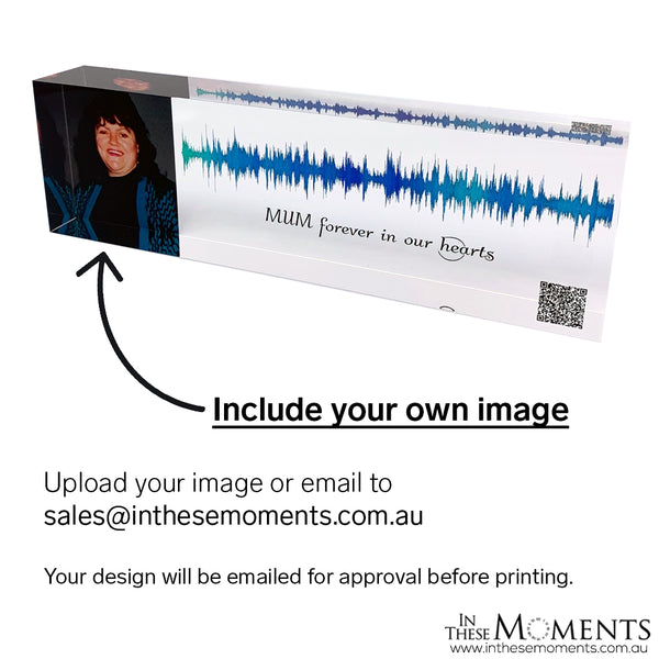 Sound Wave Acrylic Block