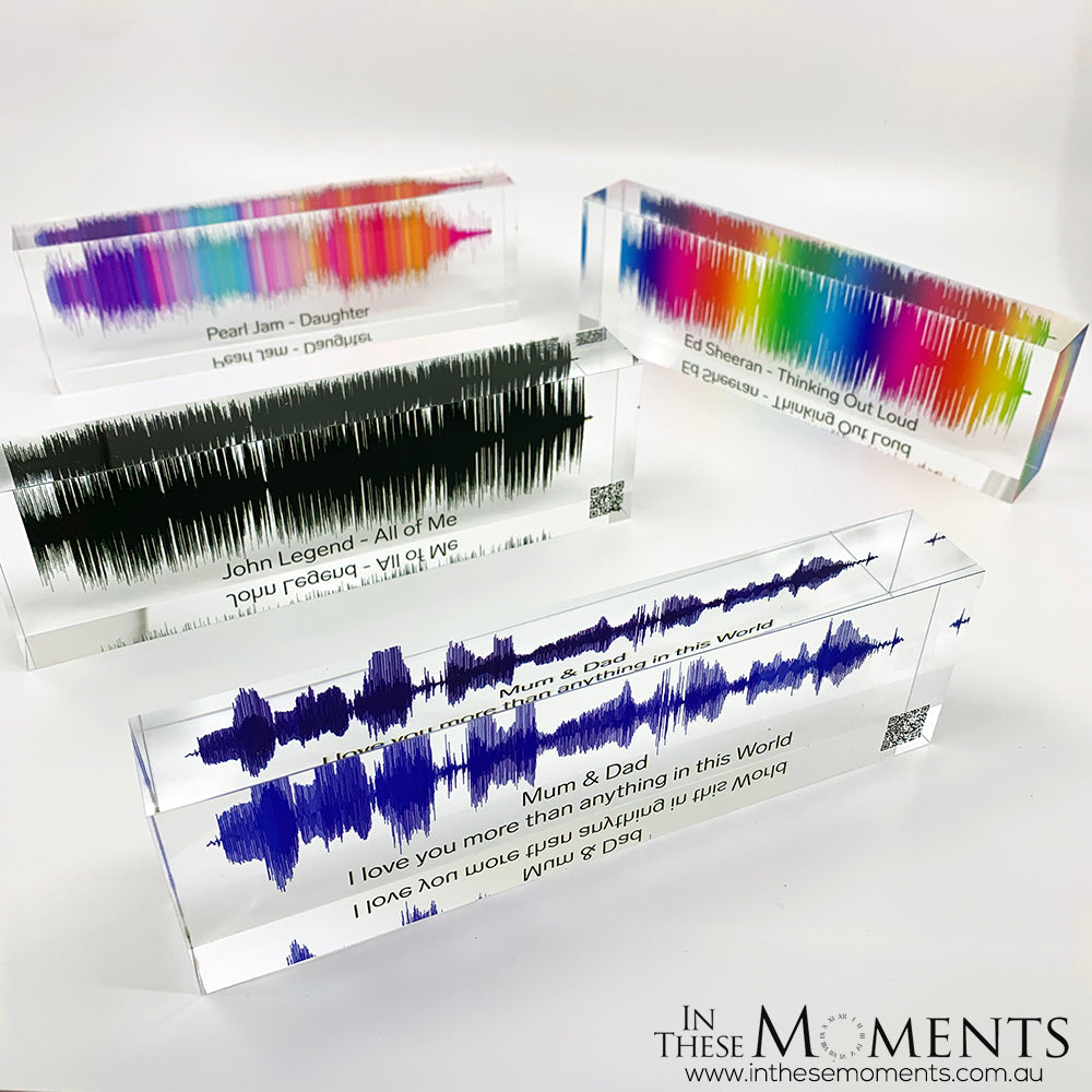 Acrylic Sound Wave Personalised